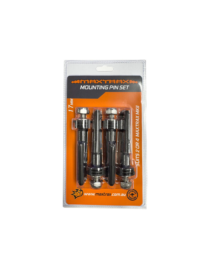 Fixation rapide Maxtrax MKII - Set de 4 pièces - Longueur filetage 17mm
