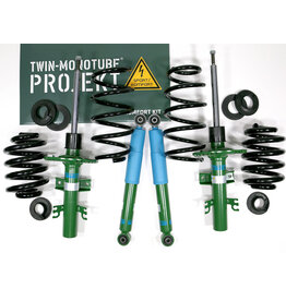 TWIN-MONOTUBE PROJEKT COMFORT - VARIABLE COMPLETE COMFORT BODY LIFT KIT / SUSPENSION KIT, +30-40 mm, for VW T5, T6, T6.1