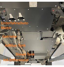 Unterfahrschutz (Schutzplatte) für AdBlue-Tank, für Vito / V-Klasse 447 (nur für Fahrzeuge ohne Klima/Heizung im Fond)