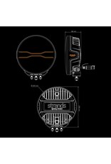 FOR9T DRAGON DRIVE DRIVING LIGHT 9″ with white/Amber position light and Xperience power mode, by STRANDS LIGHTING