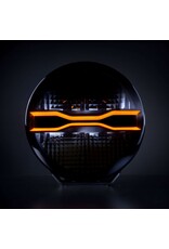 FOR9T DRAGON DRIVE phares LED longue portée 9″ avec feu de positionnement blanc /ambré , logo illuminé et mode de haute puissance Xperience power mode, de STRANDS LIGHTING