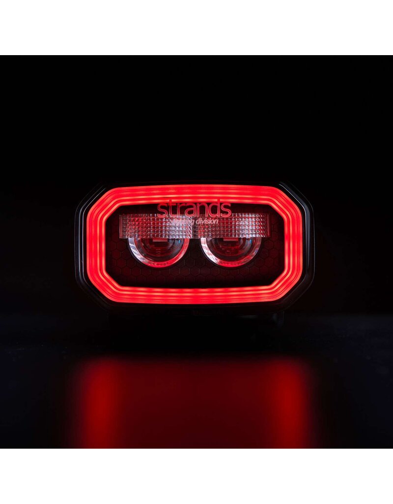 FOR9T NO-GLARE WORK LIGHT 31W with amber or red position light, by STRANDS