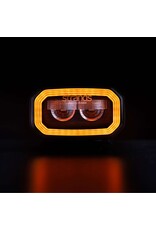 FOR9T LED Phare de travail anti-éblouissant 31 W avec feu de position orange ou rouge de Strands