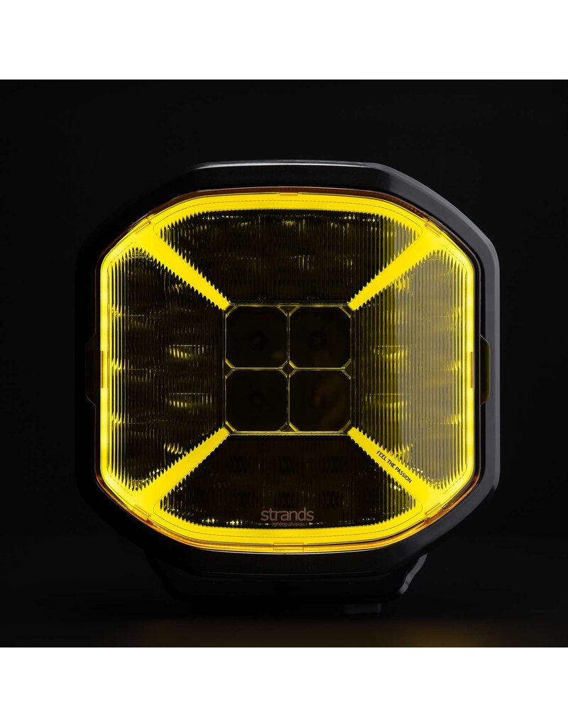 SIBERIA X PHARE LED 9″ avec feu de position ambré ou blanc par STRANDS