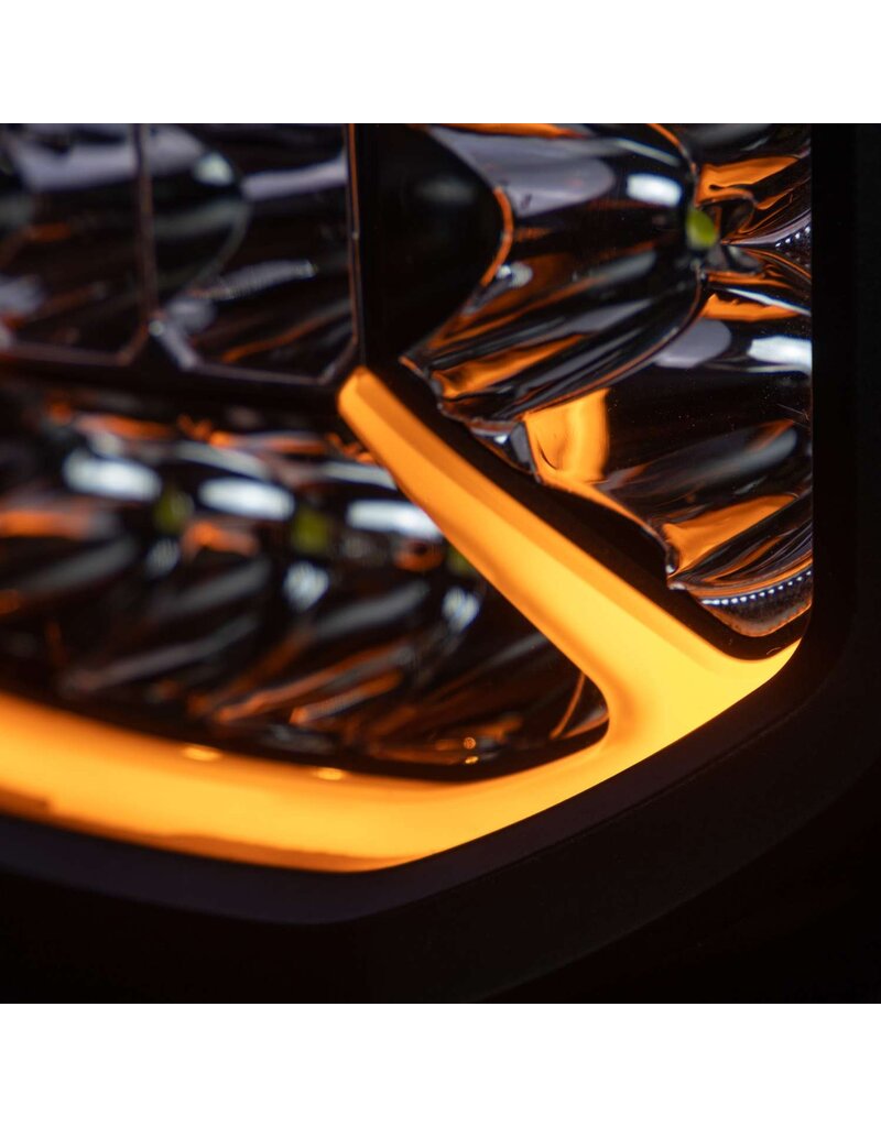 SIBERIA X PHARE LED 9″ avec feu de position ambré ou blanc par STRANDS