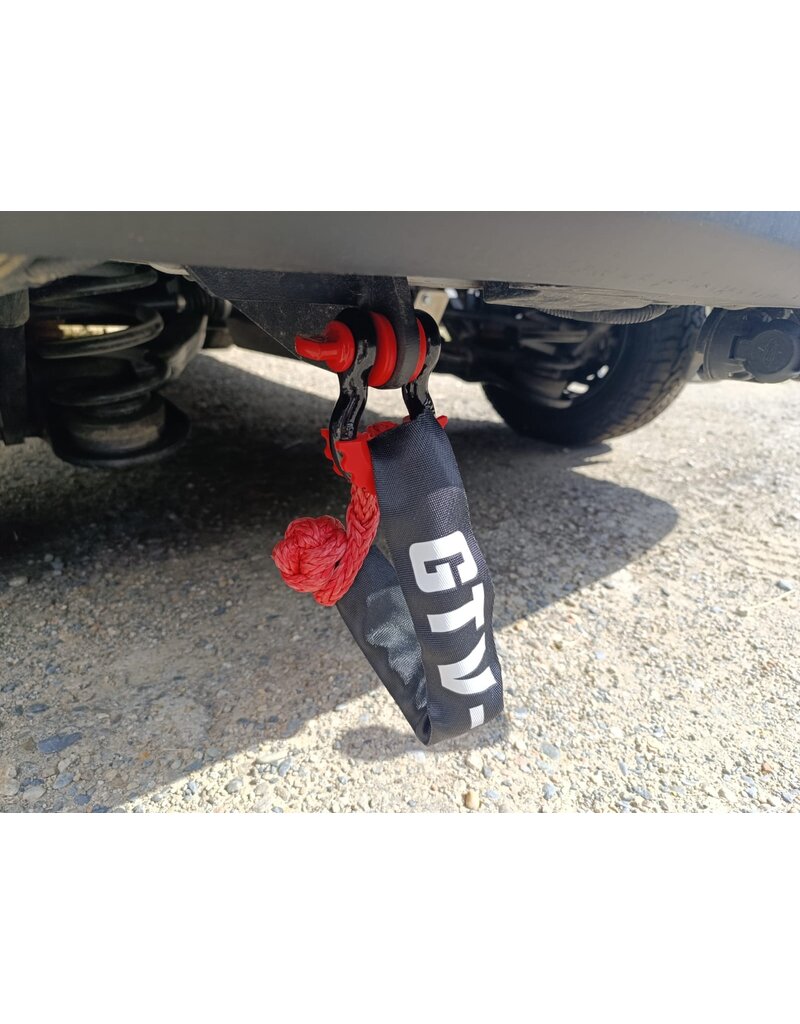 Omega shackle 5/8 inch WLL 3 1/4 T black / red