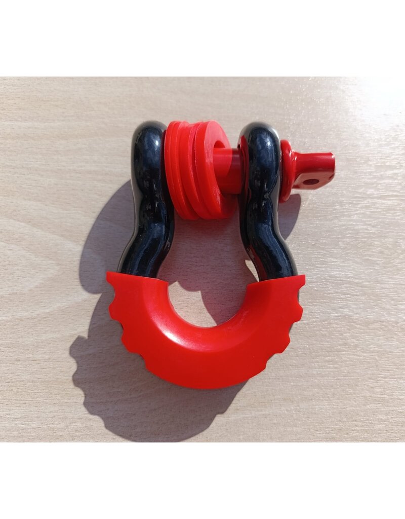 Omega shackle 5/8 inch WLL 3 1/4 T black / red