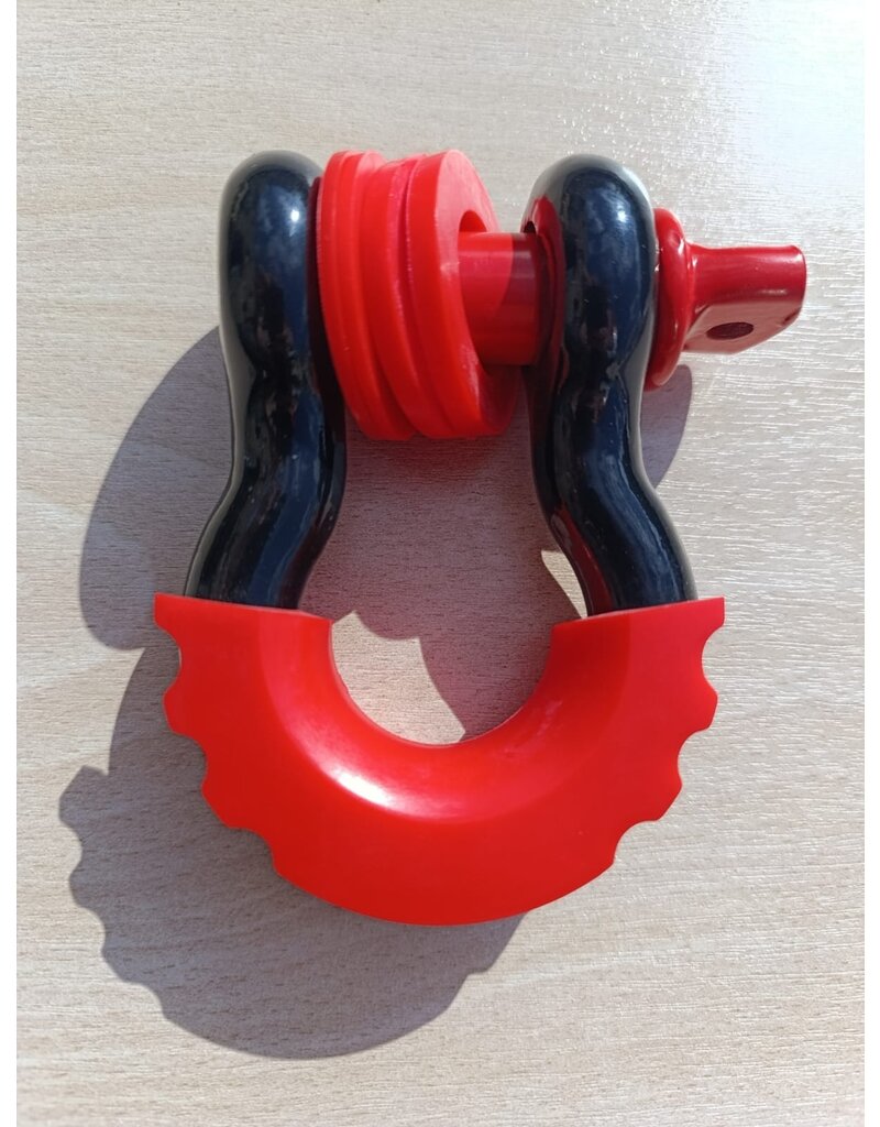 Omega shackle 5/8 inch WLL 3 1/4 T black / red