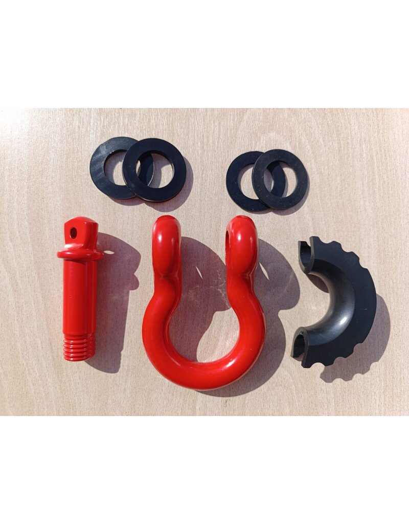 Omega shackle 5/8 inch WLL 3 1/4 T red-black