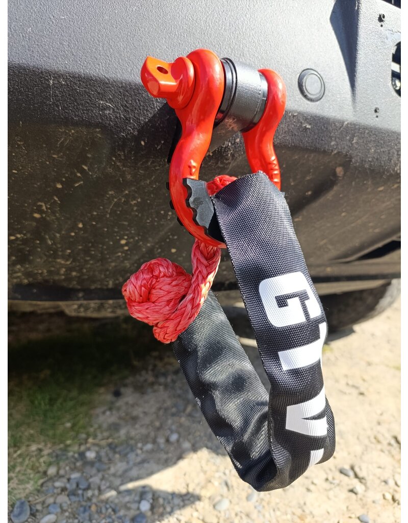 Manille Omega 3/4 pouce WLL 4 3/4 T rouge-noir