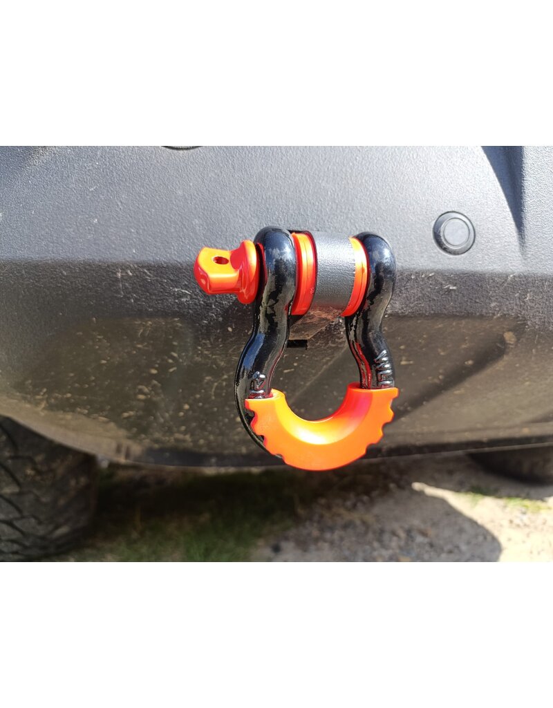 Omega shackle 3/4 inch WLL 4 3/4 T black - red