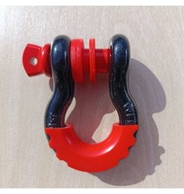 Omega shackle 3/4 inch WLL 4 3/4 T black - red