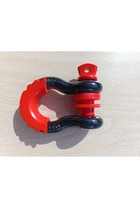 Manille Omega 3/4 pouce WLL 4 3/4 T noir - rouge