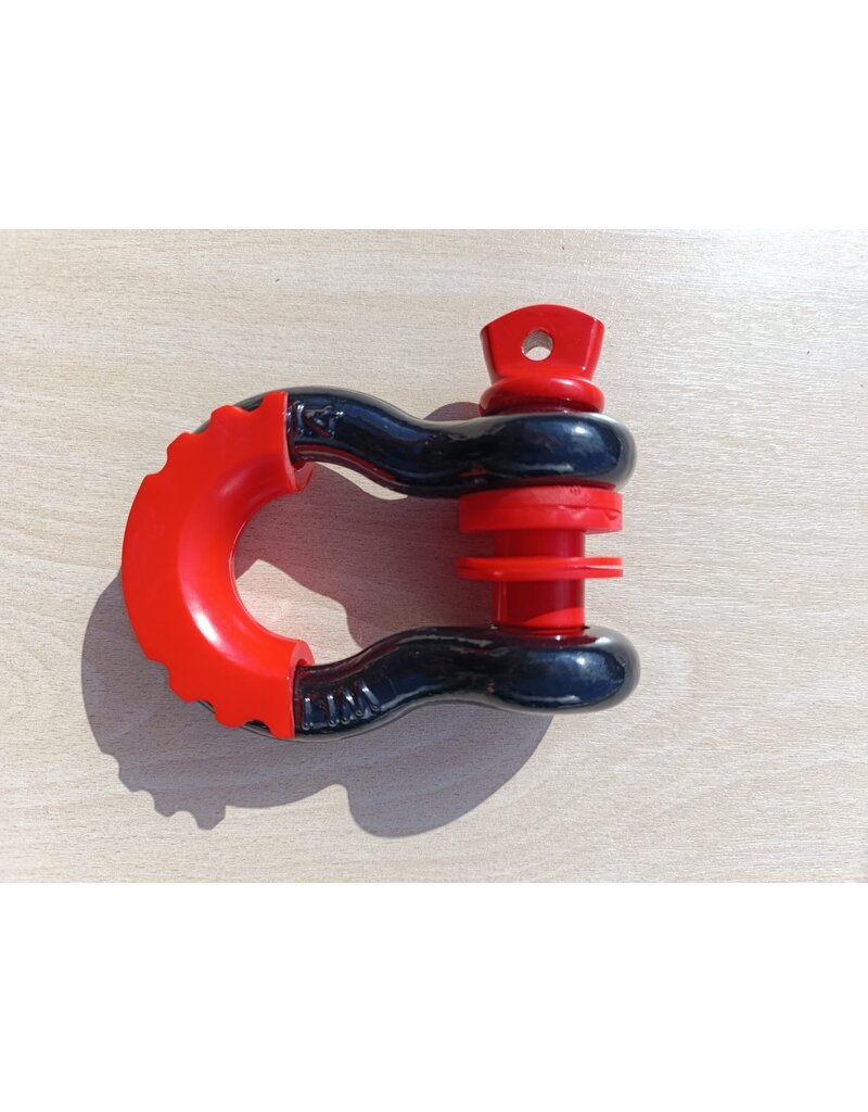 Omega Schäkel 3/4 Zoll WLL 4 3/4 T schwarz - rot