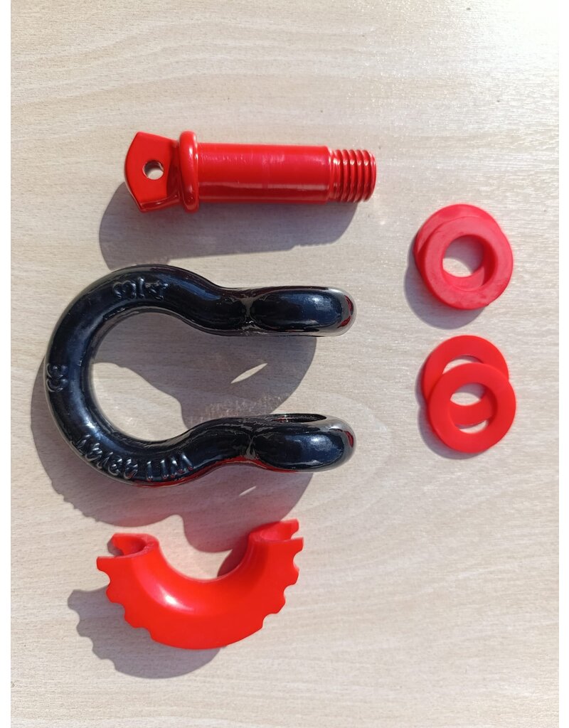 Omega Schäkel 3/4 Zoll WLL 4 3/4 T schwarz - rot