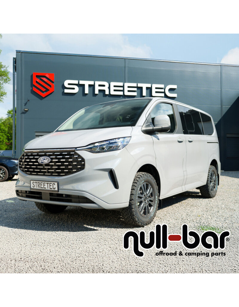 STREETEC « ultraLIFT » kit suspension filetée complet pour un rehaussement défini de + 0/20 mm à plus de 40 mm pour FORD TRANSIT/TOURNEO CUSTOM V710/NRN/NXN and VW T7, de Streetec