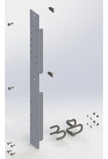 GTV-GMB Vertical Crossbar (black) as a system extension for the “Airline” rear system.