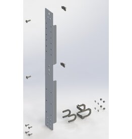 GTV-GMB Vertical Crossbar (black) as a system extension for the “Airline” rear system.