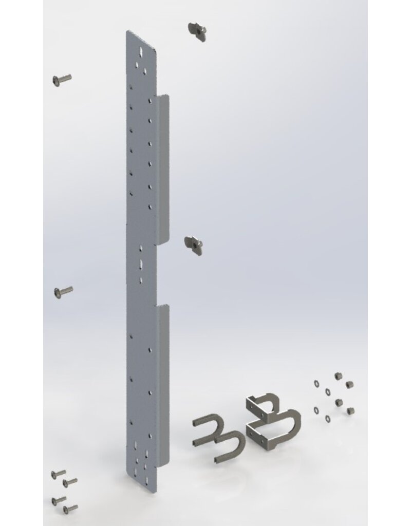 GTV-GMB Vertical Crossbar (black) as a system extension for the “Airline” rear system.