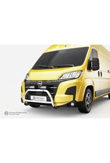 Front bar/bull bar (polished or black) for CITROEN JUMPER, Fiat Ducato, Opel Movano, Toyota Proace Max24, and Peugeot Boxer (2024+ models), D=60 mm