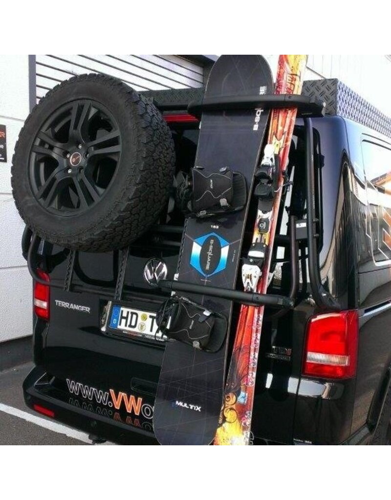 Porte ski/snowboard pour notre système porte charge modulable pour VW T5/T6 et MB VITO/VIANO