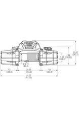 WARN ZEON 12S 12000LB 5.4 t winch with spydura synthetic rope