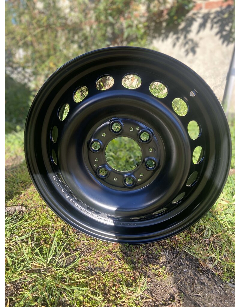 Mercedes Sprinter 906/907/ VW Crafter I / black steel rim 6.5x16  6/130, ET54 black powder coated
