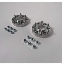 2 Stahl Spurverbreiterungen à 23 mm (46 mm /Achse) für FORD TRANSIT 2025+ mit 6 Lochfelgen (6x120) 