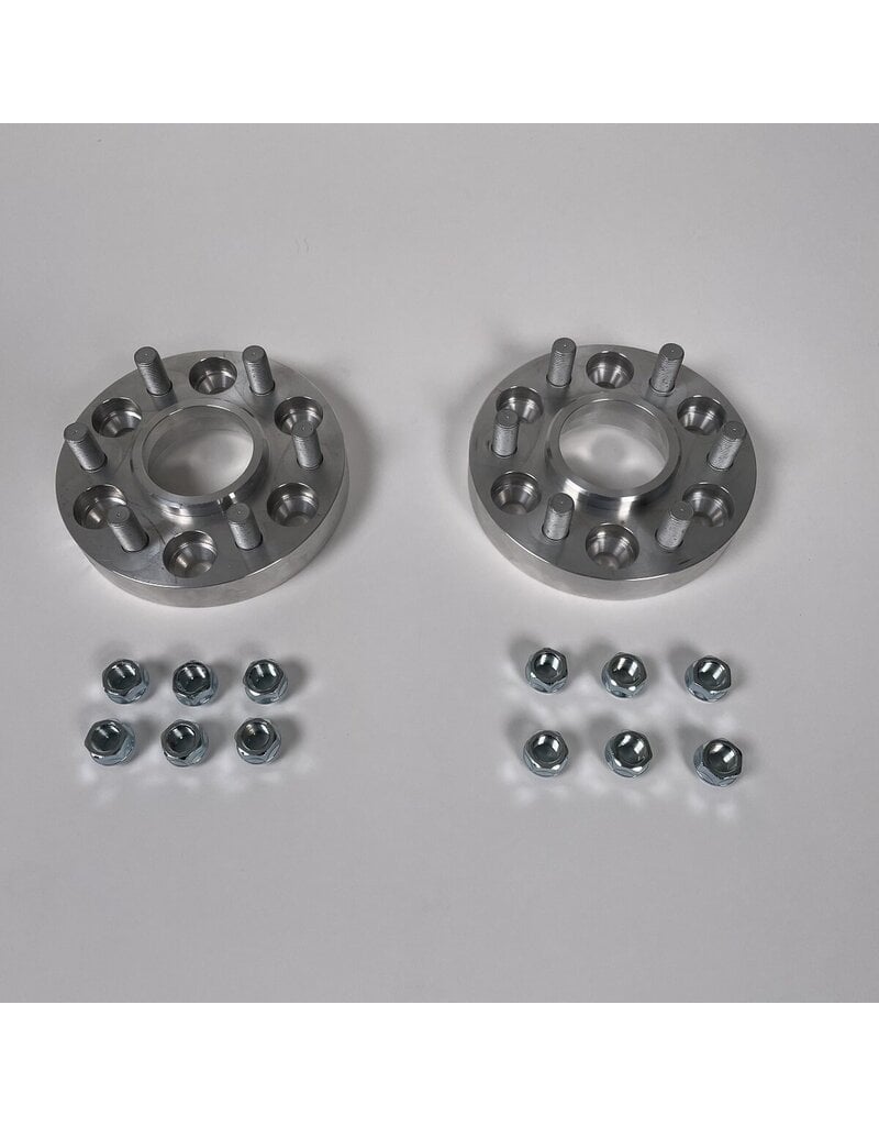 2 wheel spacers 23 mm (aluminum) for FORD TRANSIT 2025+ with 6 holes rims (6x120)