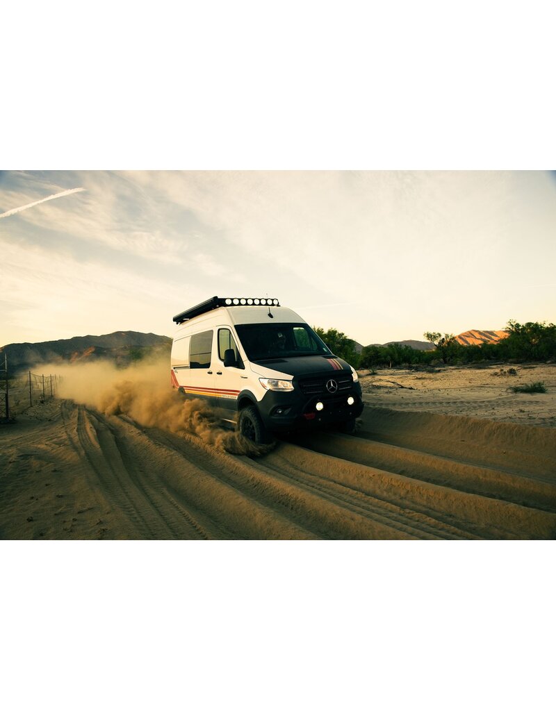 Kit de suspension Offroad 2.65 Prerunner pour Mercedes Sprinter 906/907 4x4 , réglable en hauteur (AR) avec rehausse de carrosserie de 0 à 50 mm, par 4x4proyect