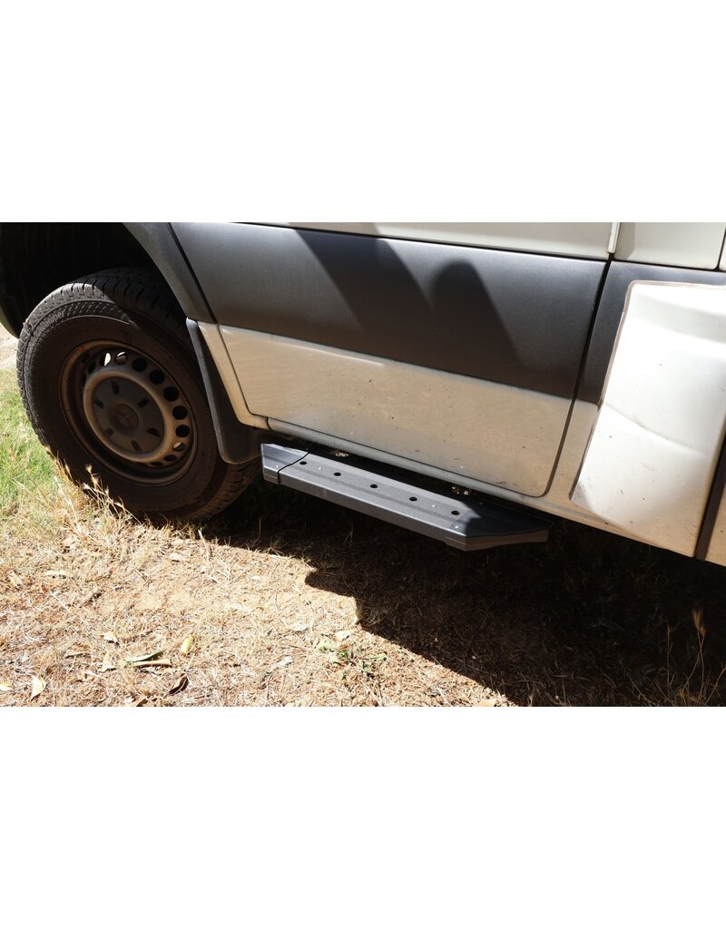 ergonomic side step /running board "PROBLACK", front for MB Sprinter 906 and 907
