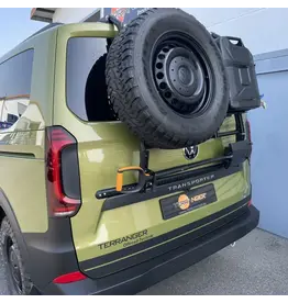 Heckträgersystem "Modular" für die Heckklappe des Ford Transit Custom / Tourneo Custom V710 (NRN/NXN) und VW T7 - New Transporter