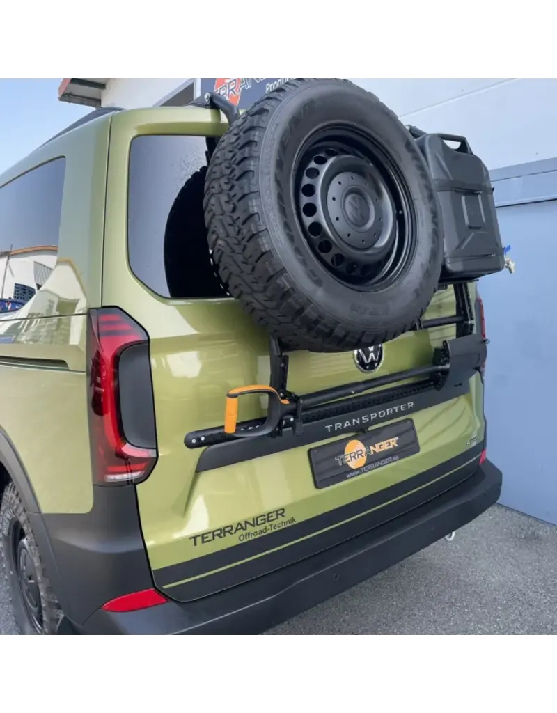 "Modular" rear carrier system for the tailgate of the Ford Transit Custom / Tourneo Custom V710 (NRN/NXN) and VW T7 - New Transporter