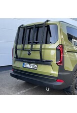 "Modular" rear carrier system for the tailgate of the Ford Transit Custom / Tourneo Custom V710 (NRN/NXN) and VW T7 - New Transporter
