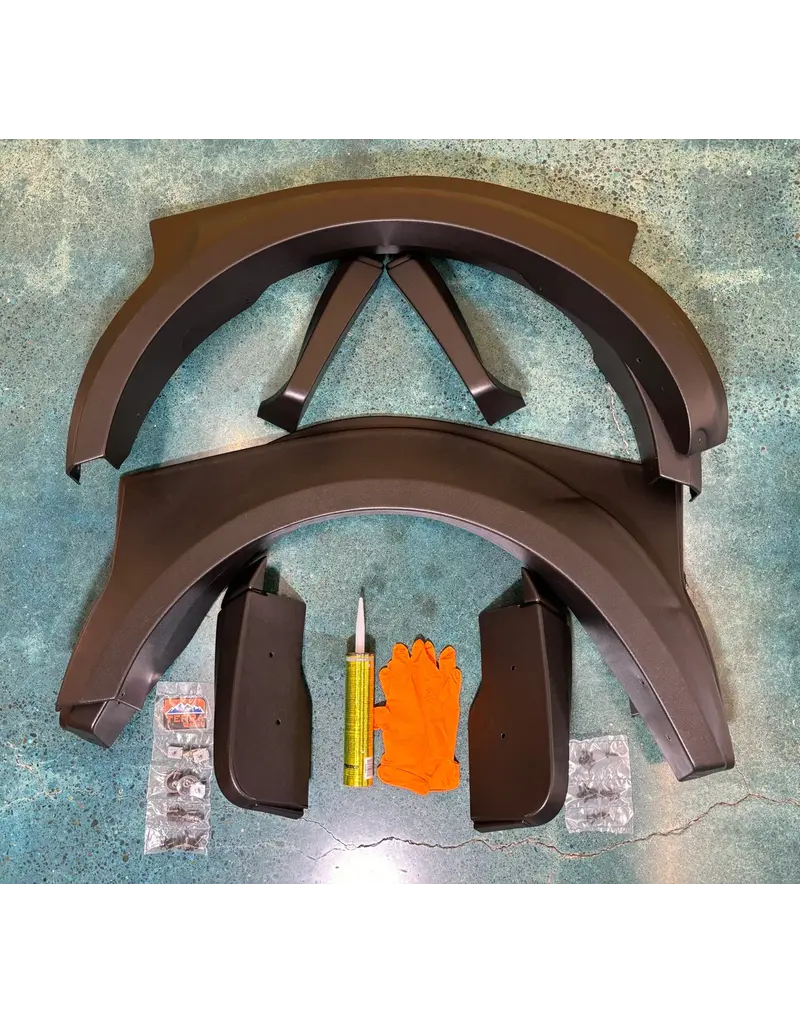 Desert Defender Big Tire Fender Flares – Pointed Rear Design for max Tire Clearance , Full kit for Sprinter 907/VS30