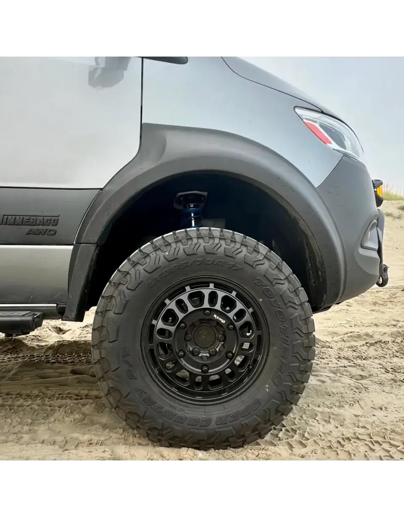 Desert Defender VORDERE Radlaufverbreiterungen für große Reifen für maximale Reifenfreiheit, Nur FRONT für Sprinter 907/VS30