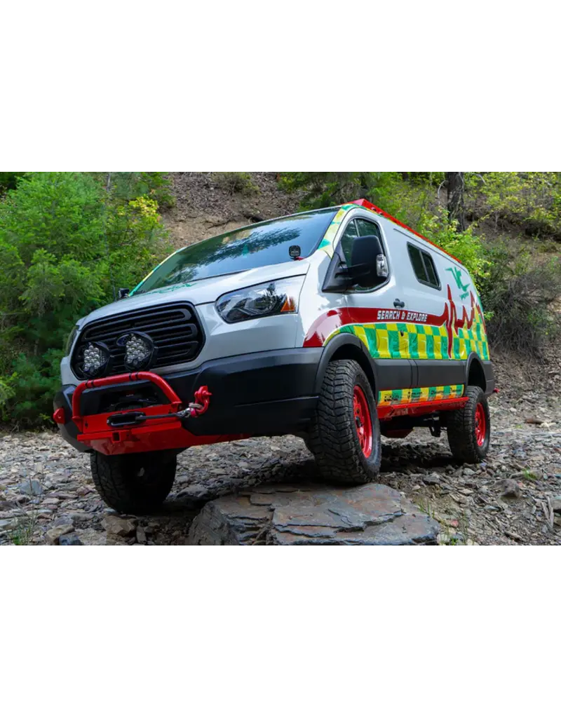 FRONT 2" /5,1 cm LIFT SPINDLE - TRANSIT (2015-UP Rear wheel drive SINGLE WHEEL ONLY) by VAN COMPASS