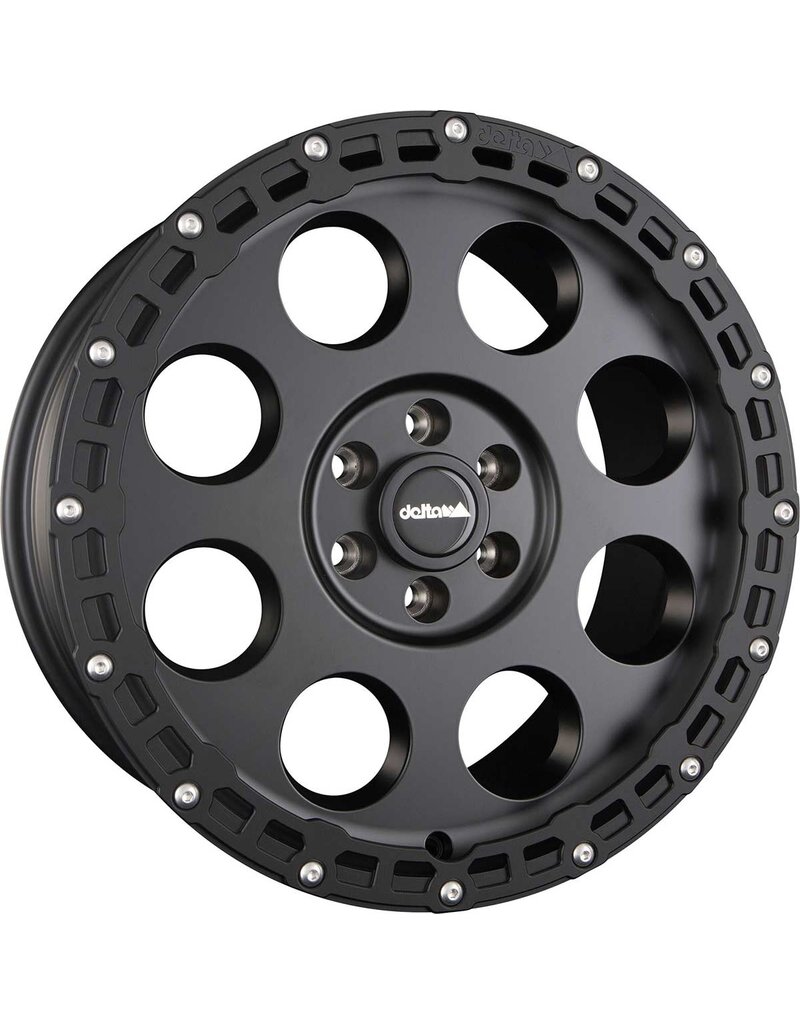 Delta Klassik B RUGGED , Jante alluminium noir, 8Jx17H2, 6x120, ET 40 pour FORD TRANSIT à partir de 2025 avec roues en 6x120