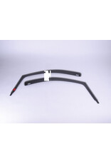 Rain/wind deflectors (pair) for Ford Transit Custom V710 (2024+) , smoke gray