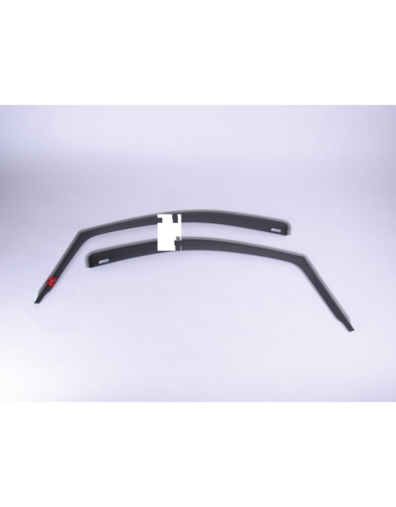 Rain/wind deflectors (pair) for Ford Transit Custom V710 (2024+) , smoke gray