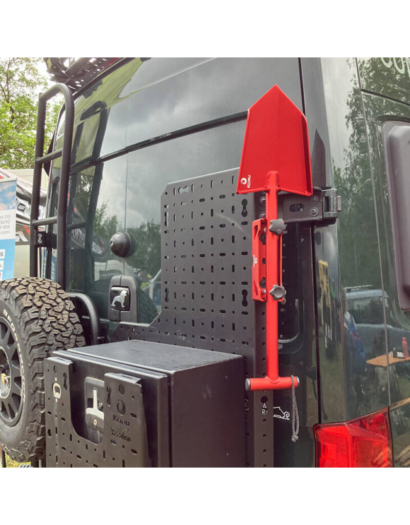 Universal-Schaufel aus Aluminium in rot oder schwarz