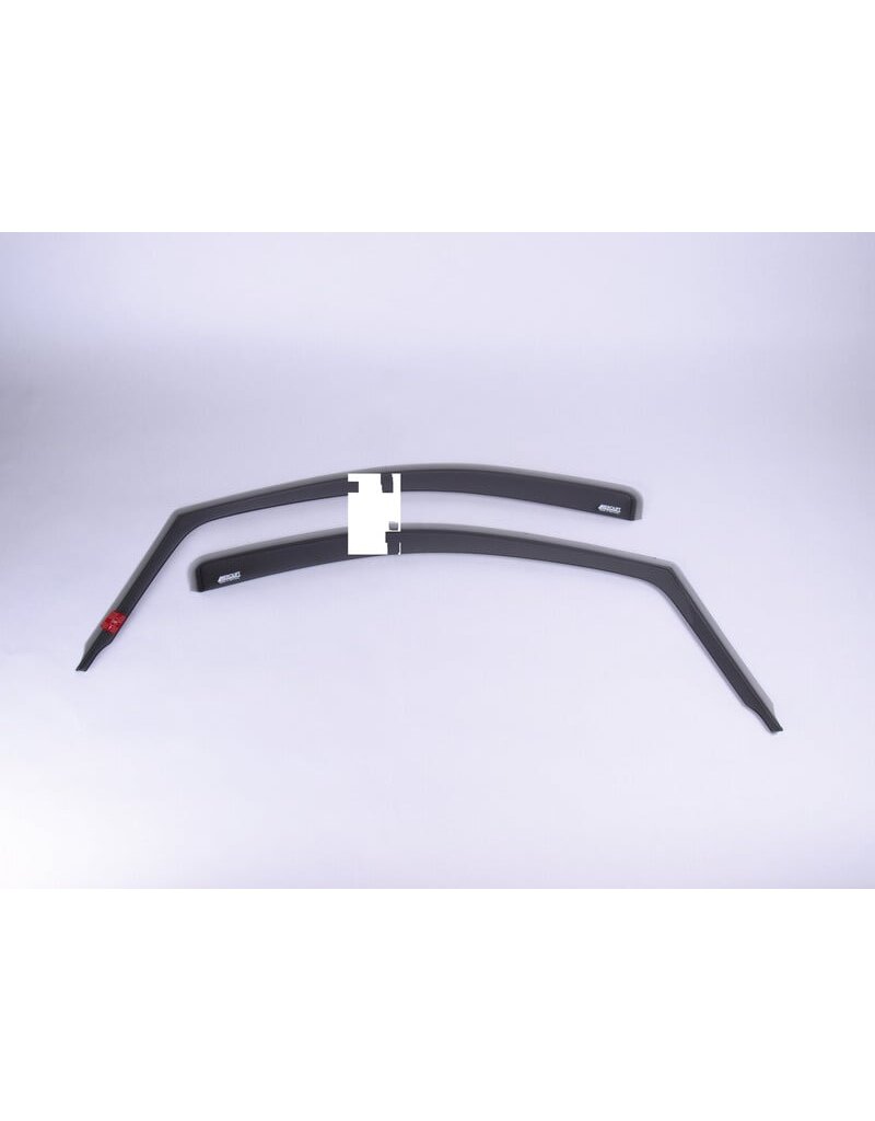 Rain/wind deflectors (pair) for VW-T4, smokey grey