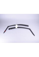 Rain/wind deflectors (pair) for VW Crafter /MAN TGE from 2016, smoke gray