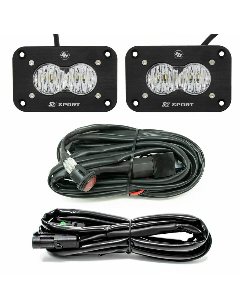 BAJA DESIGNS S2 Sport – Kit Feu de Recul LED à Montage Affleurant (Universel)