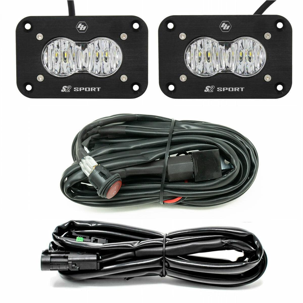 BAJA DESIGNS S2 Sport – Kit Feu de Recul LED à Montage Affleurant (Universel)