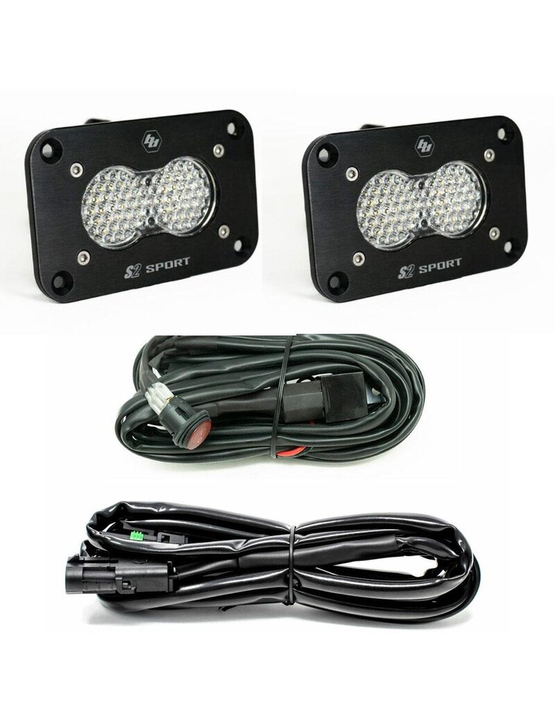 S2 Sport Black Flush Mount LED Light Pod – Reverse Kit (Universal)
