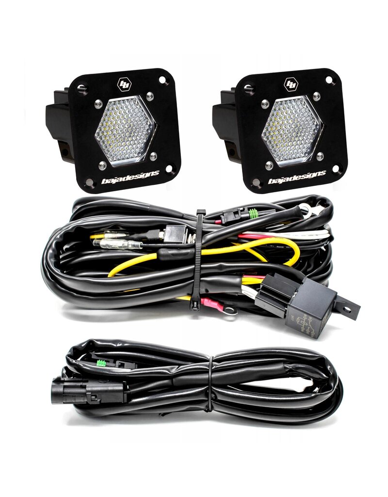 BAJA DESIGNS S1 – Schwarzer LED-Einbauscheinwerfer Rückfahrlicht-Kit – Universal