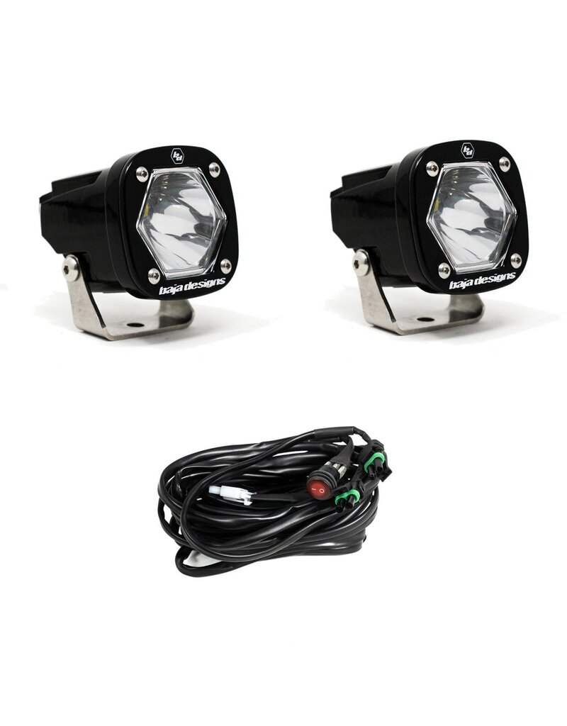 BAJA DESIGNS S1 Schwarze LED-Zusatzscheinwerfer (Paar) – Universal
