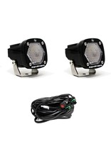 S1 Black LED Auxiliary Light Pod Pair – Universal, by BAJA DESIGNS