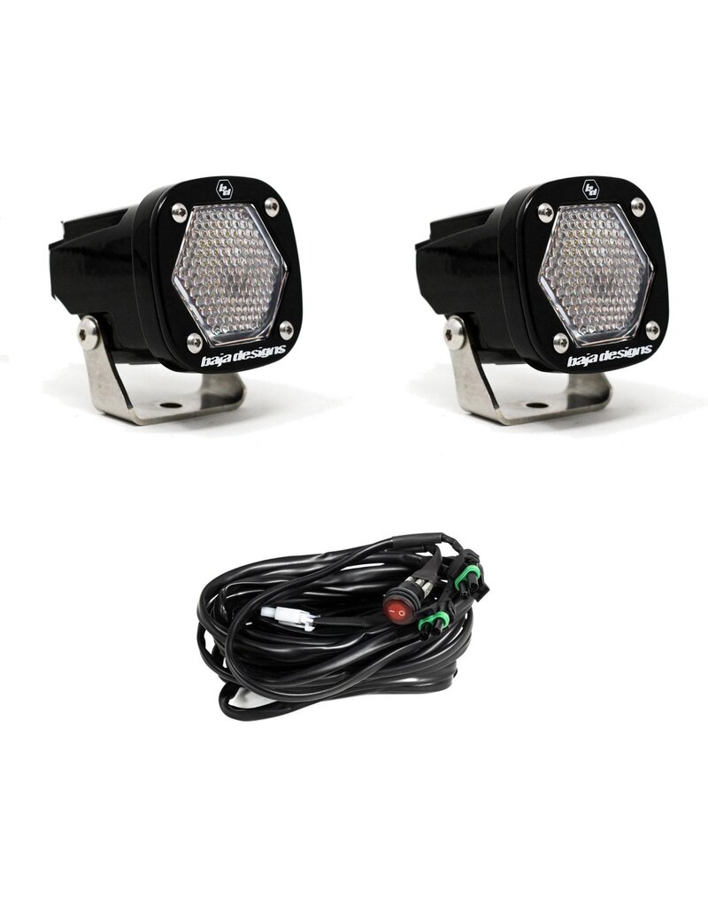 BAJA DESIGNS S1 noir Paire de Feux LED Auxiliaires  – Universel